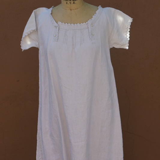 CP Embroidered Linen Nightgown