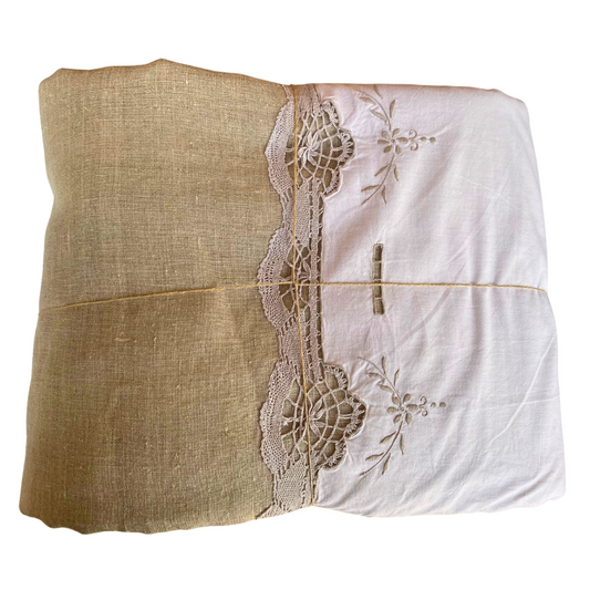 Antique Cotton Lace King Duvet