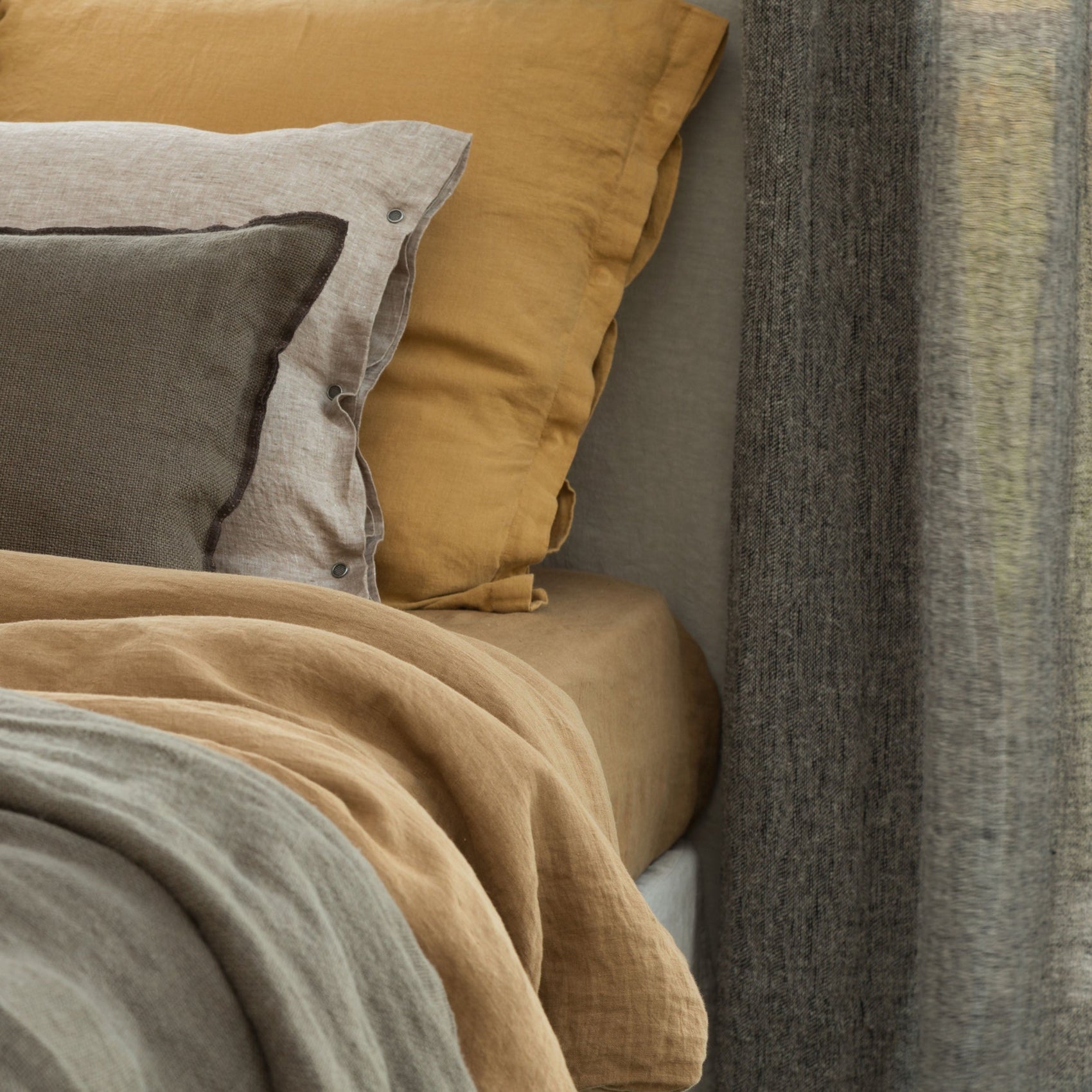 Lissoy Washed Linen Pillowcases