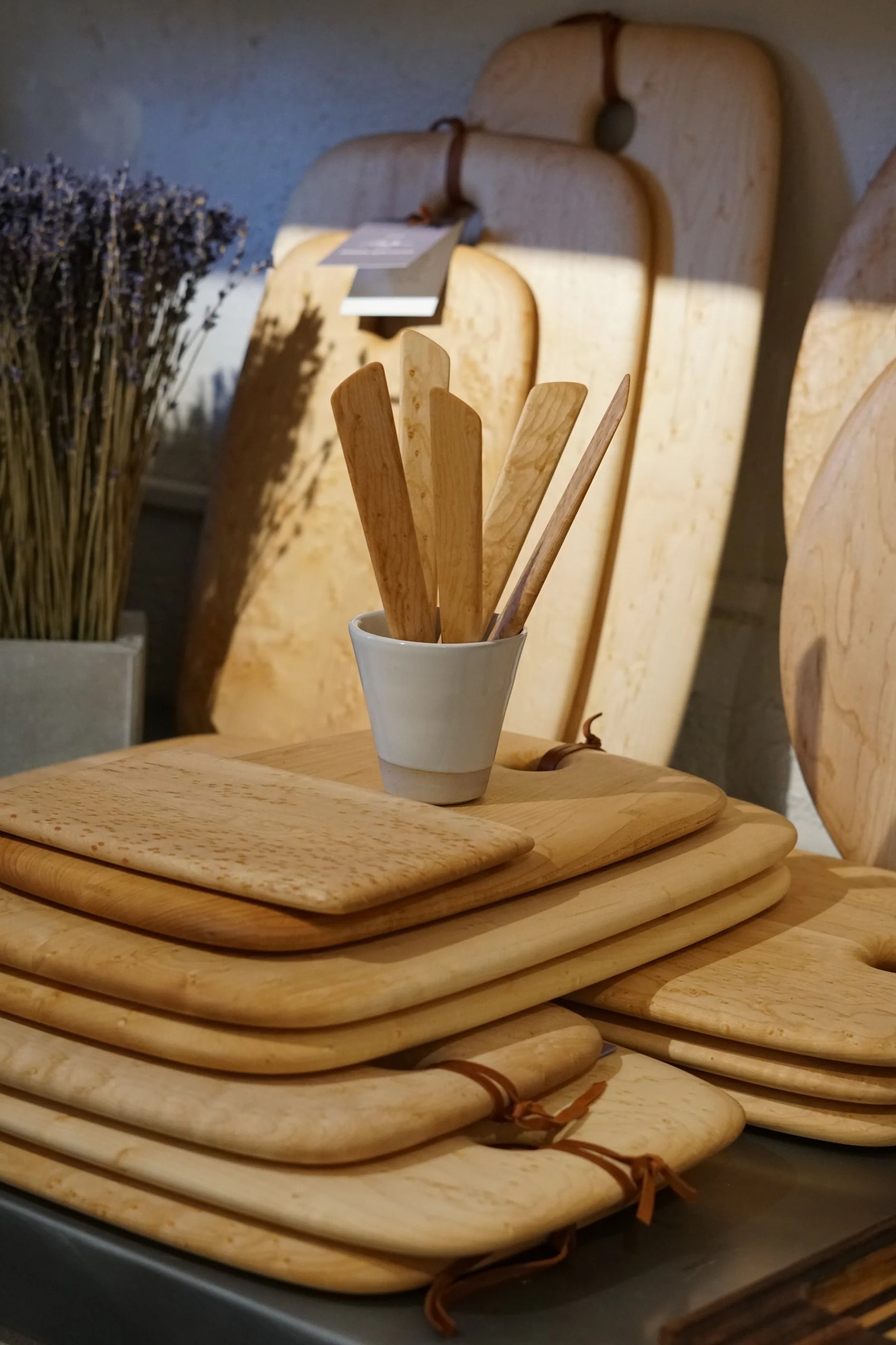 Edward Wohl Bird's Eye Maple Breadboards