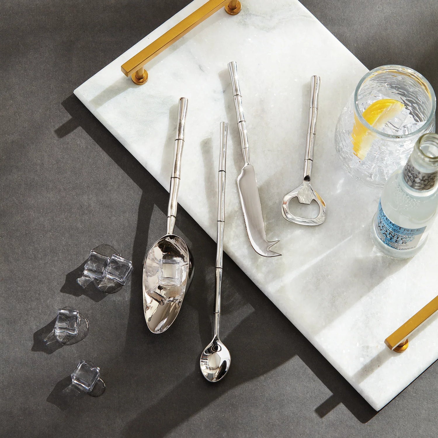 Silver Serving + Cocktail Sets