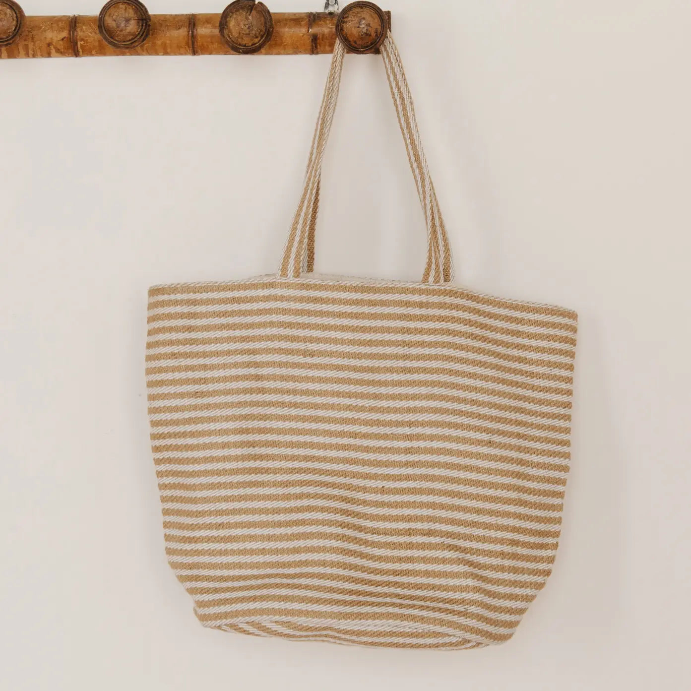 Paris Natural Stripe Shoulder Bag