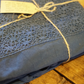 Set of 3 Antique Lace Blue Shams