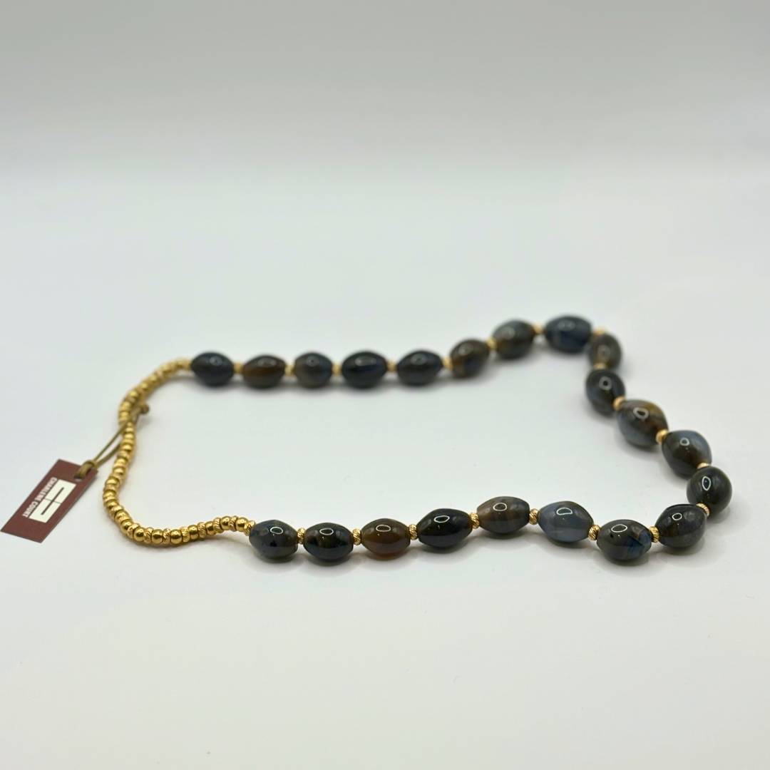 Vintage Grey Jasper Necklace