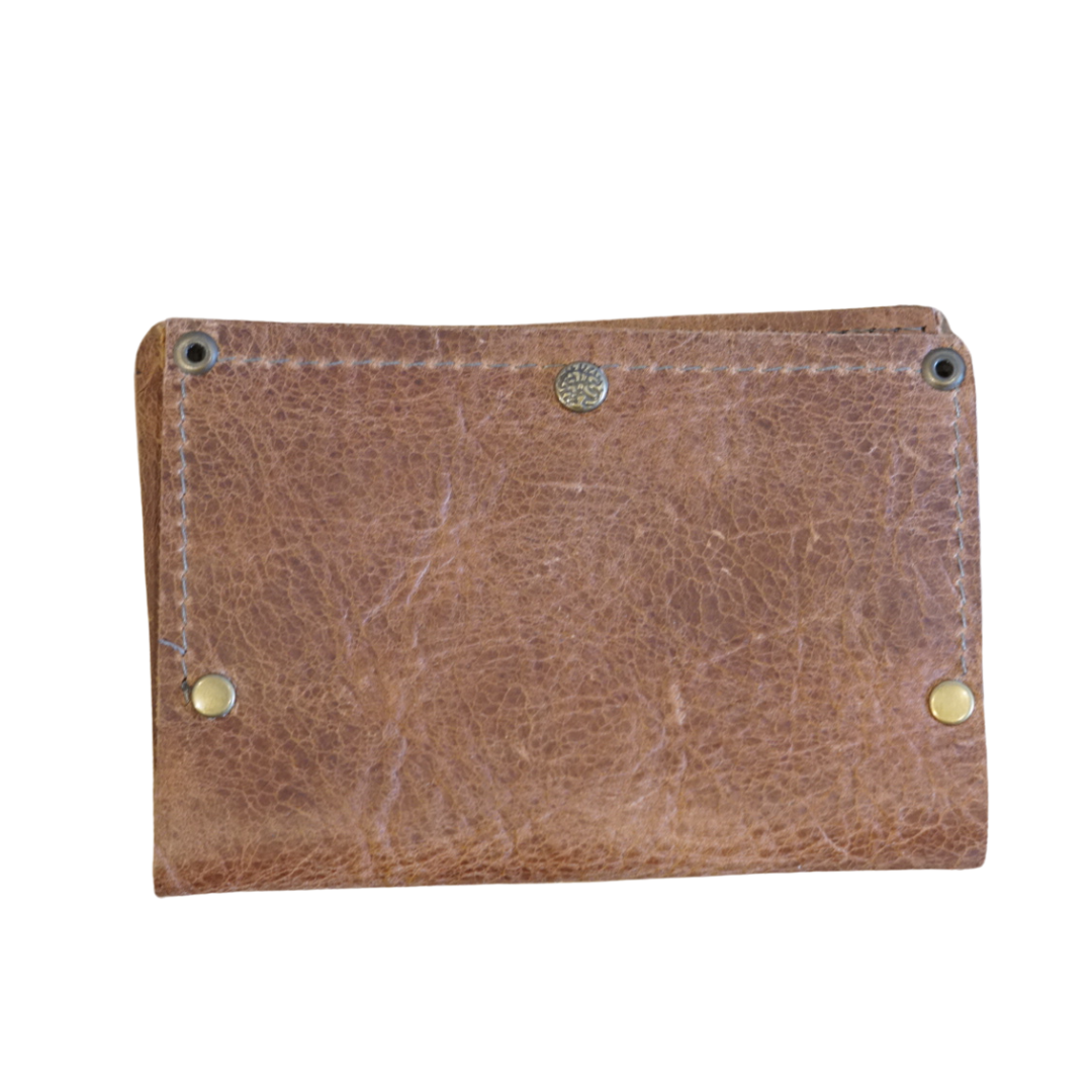 Staple Brown Leather Card Wallet