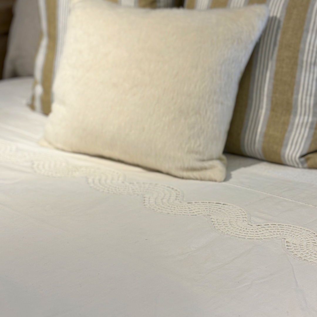 Crochet Design Antique Heavy Cotton Sheet