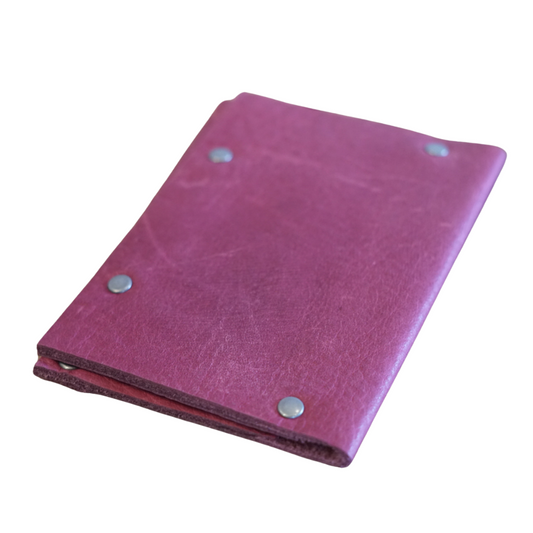 Buttery Pink Leather Card Wallet