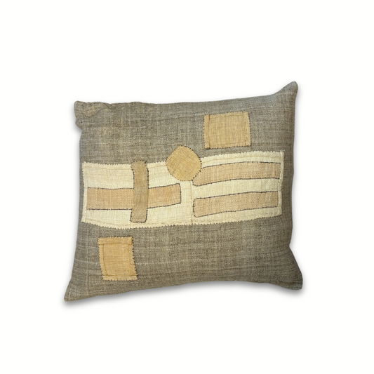 Heirloom Linen Patch Pillow