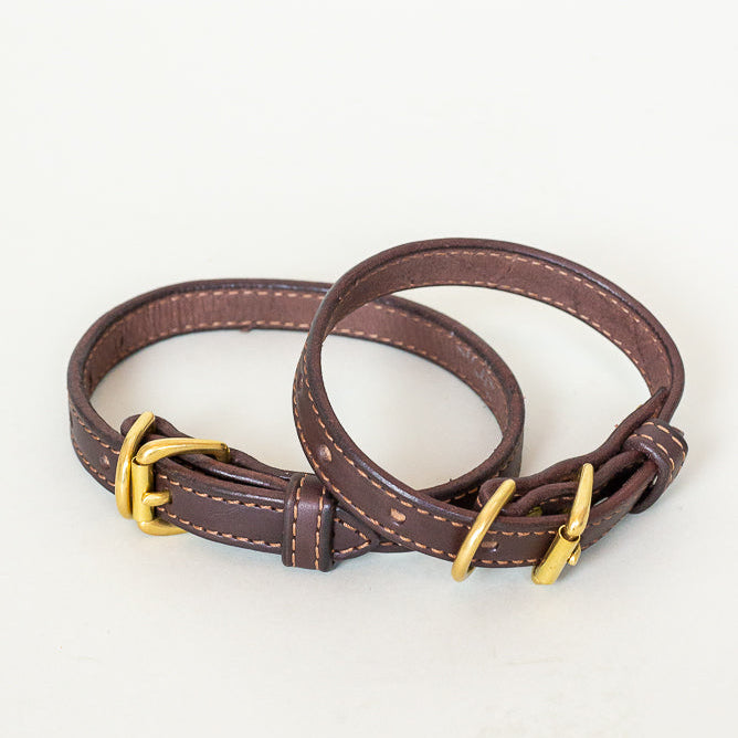 Hand-Stitched Leather Dog Collar