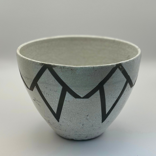 Raku Triangle Pot