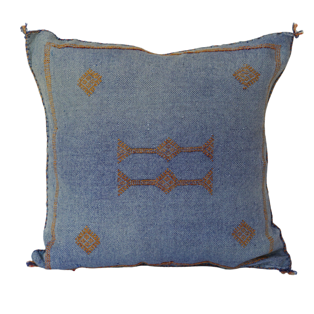 Cactus Silk Embroidered Moroccan Pillows