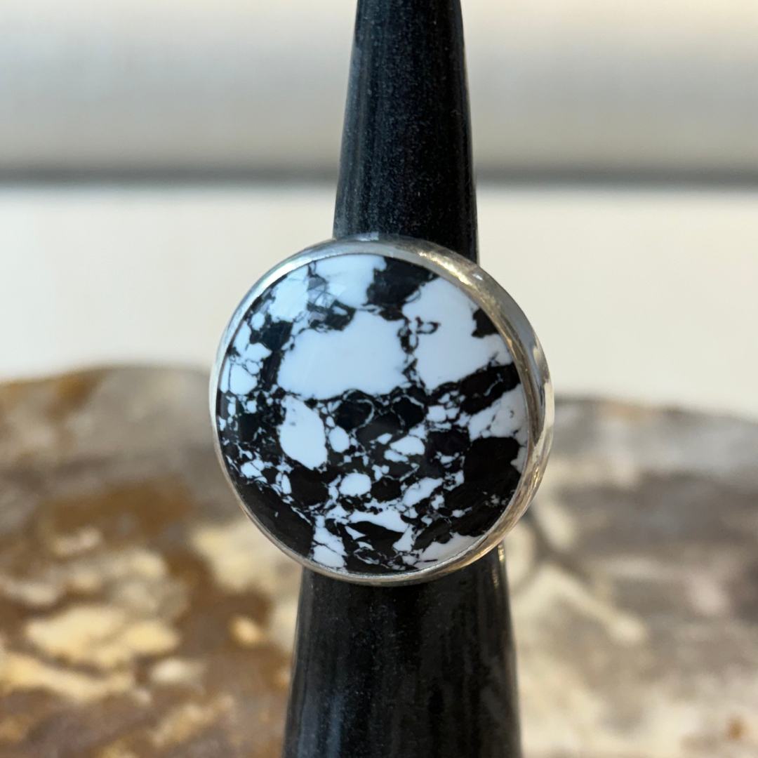 Eclipse White Buffalo Ring