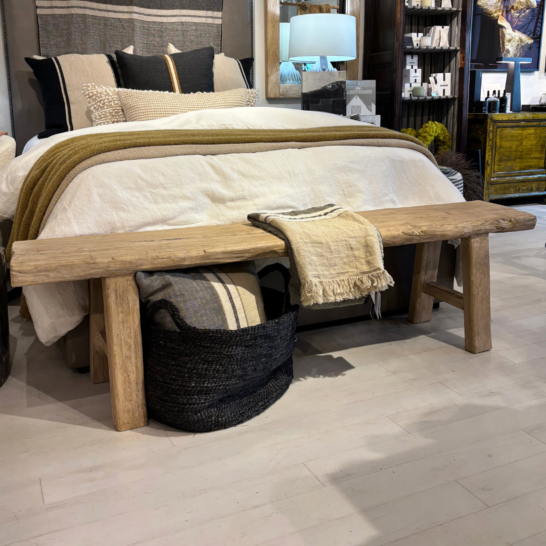 Wood Benches + Stools