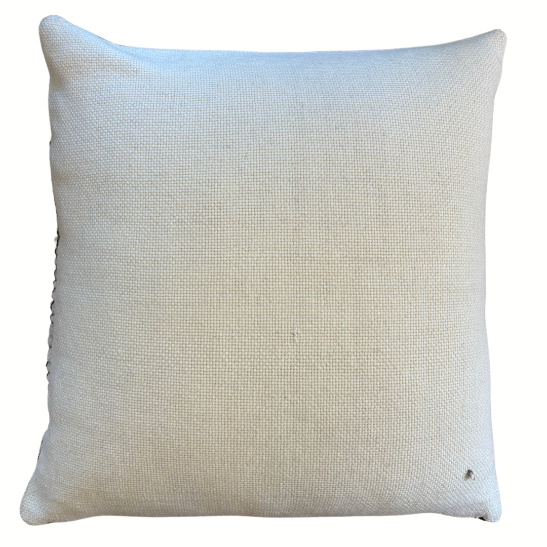 Makun Texturized White, Brown & Plum Pillow