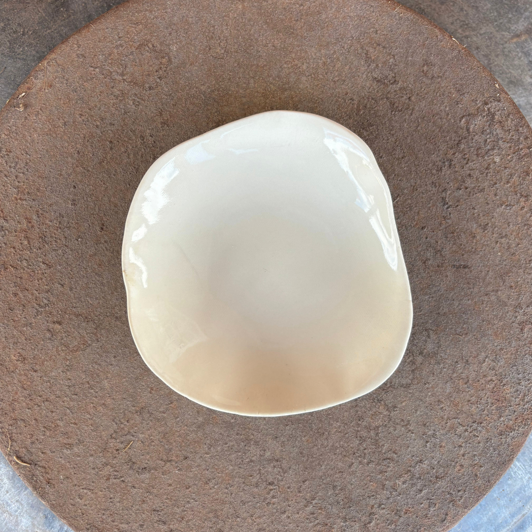 Small Porceline Flat Bowl