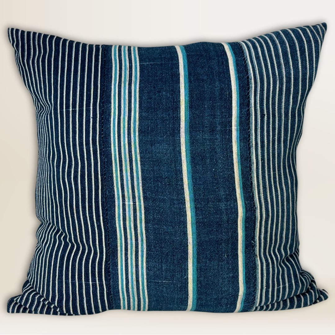 Azure Stripe Pillow