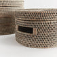 Burma Rattan Round Lidded Box