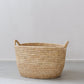 Low Large Palm Leaf Oval Laundry Basket