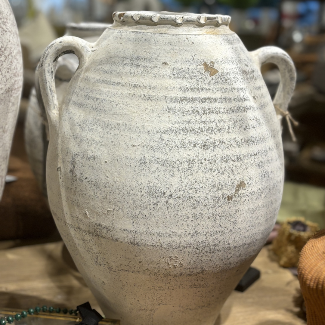 Turkish Whitewashed Clay Vessels