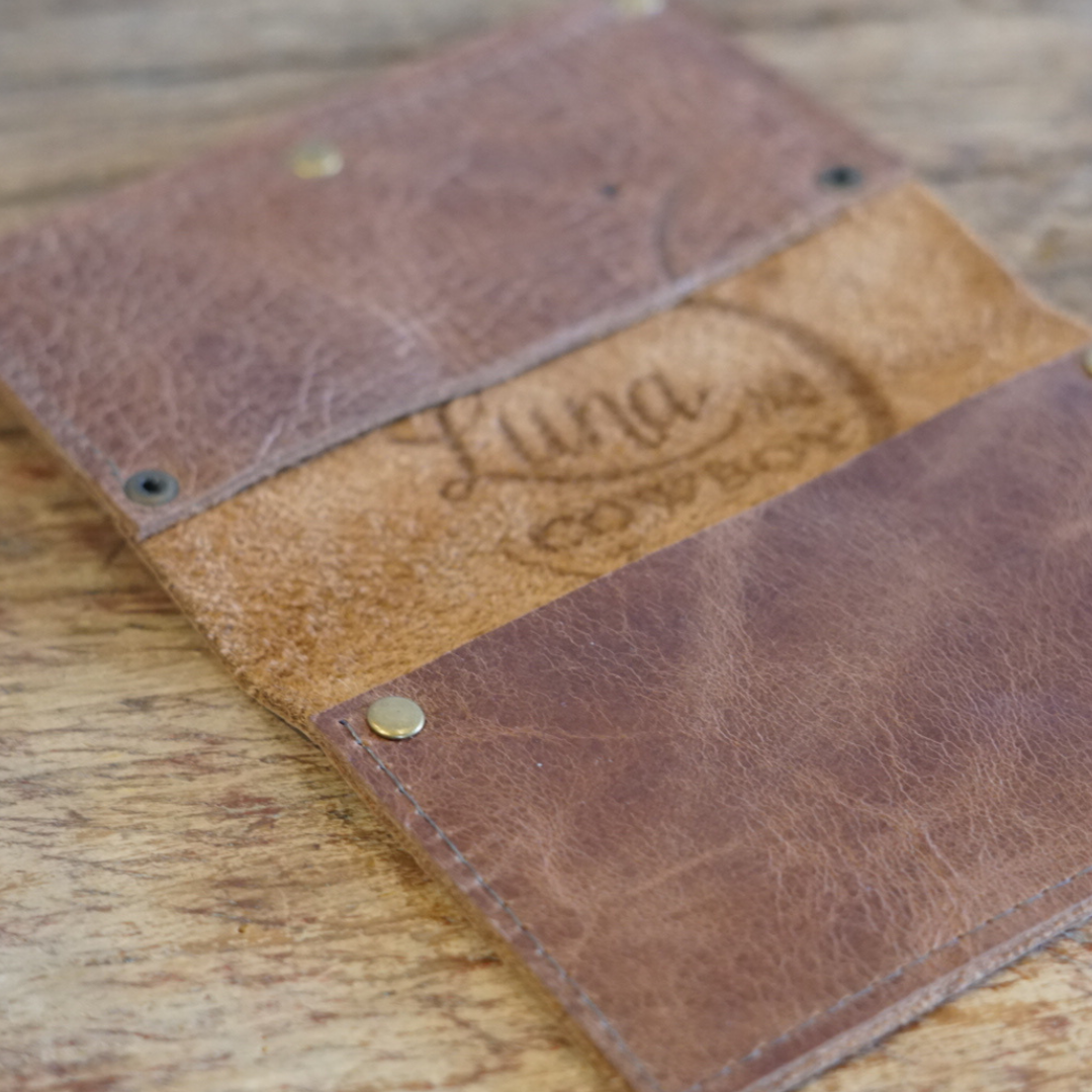 Staple Brown Leather Card Wallet