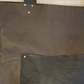 Stamped Black & Brown Triple Pocket Tote
