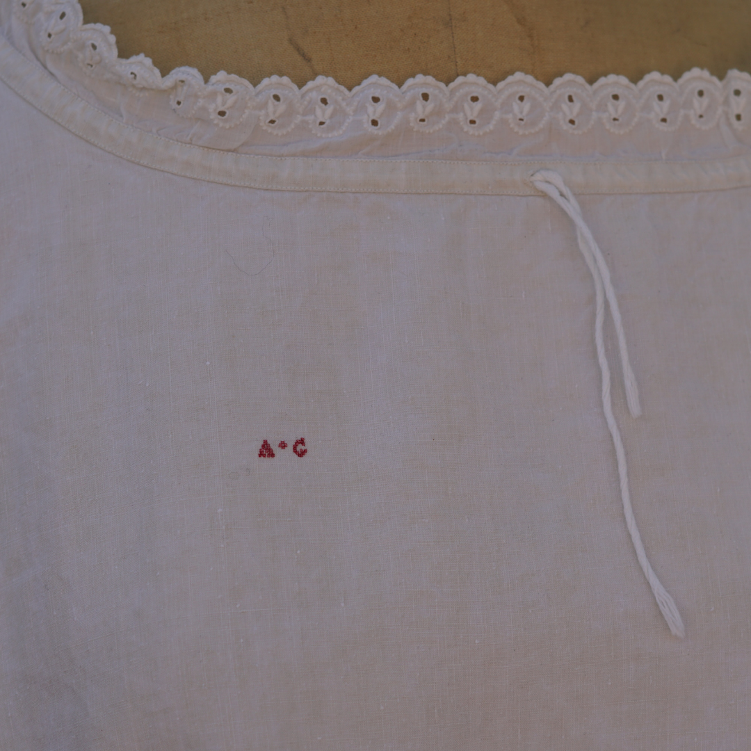 AC Embroidered Linen Nightgown