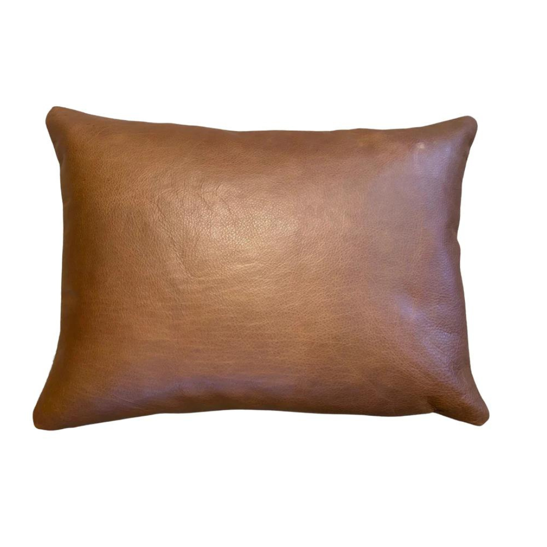 Sandra Jordan Leather Strap Pillow