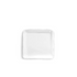 White square plate on a white background