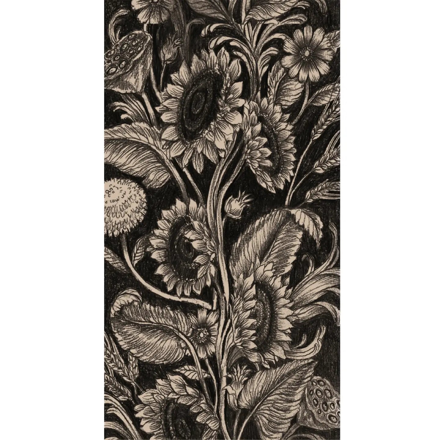 Vintage Sunflower Guest Napkin