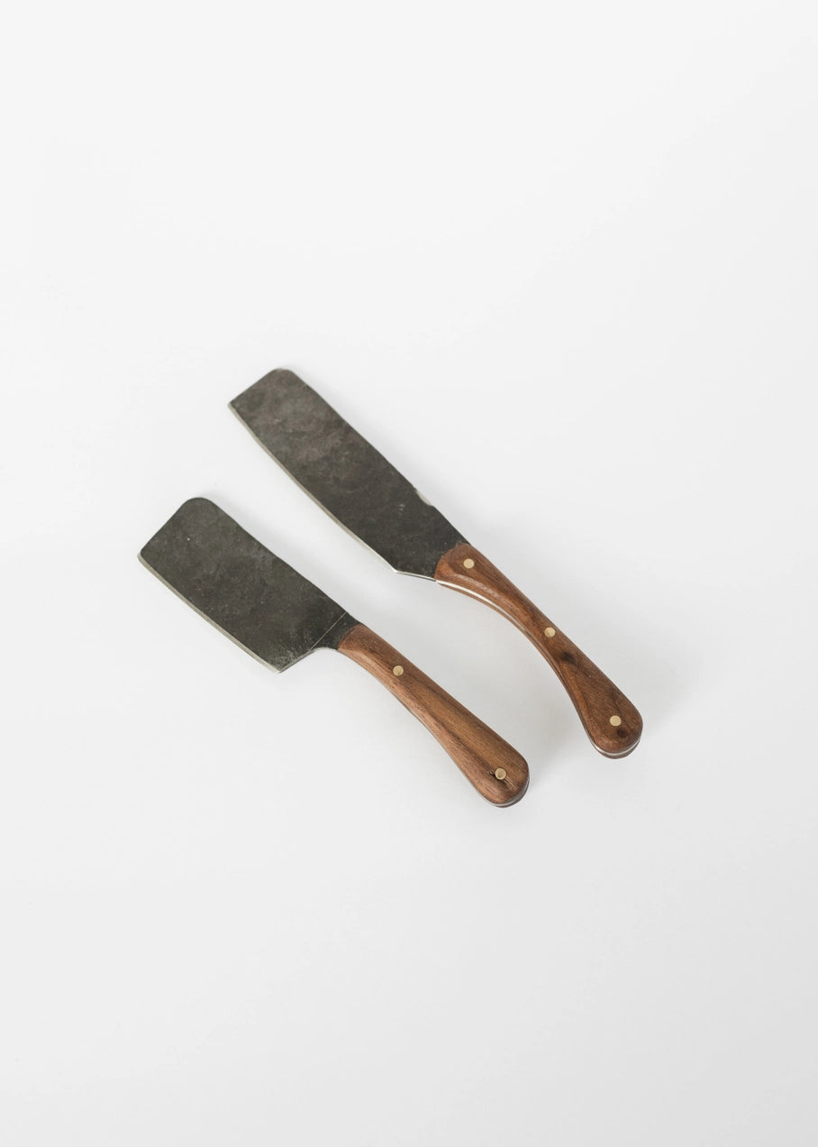 Hand Forged Steel and Wood Spreader