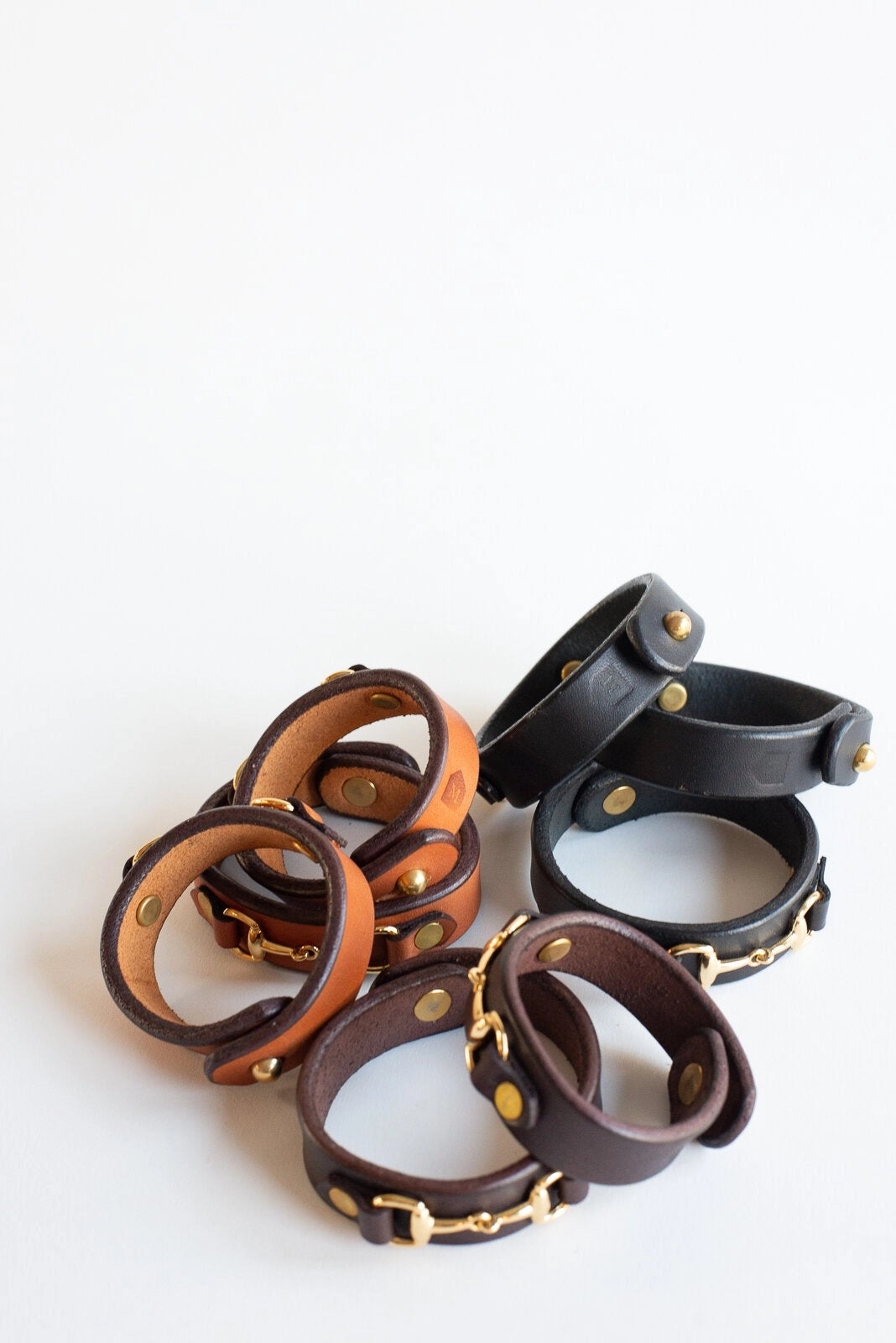 Horse Bit Leather Bracelet