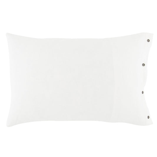 Ecru Washed Linen Pillowcase