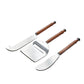 Stainless Steel & Leather Cheese Knives (Set of 3)