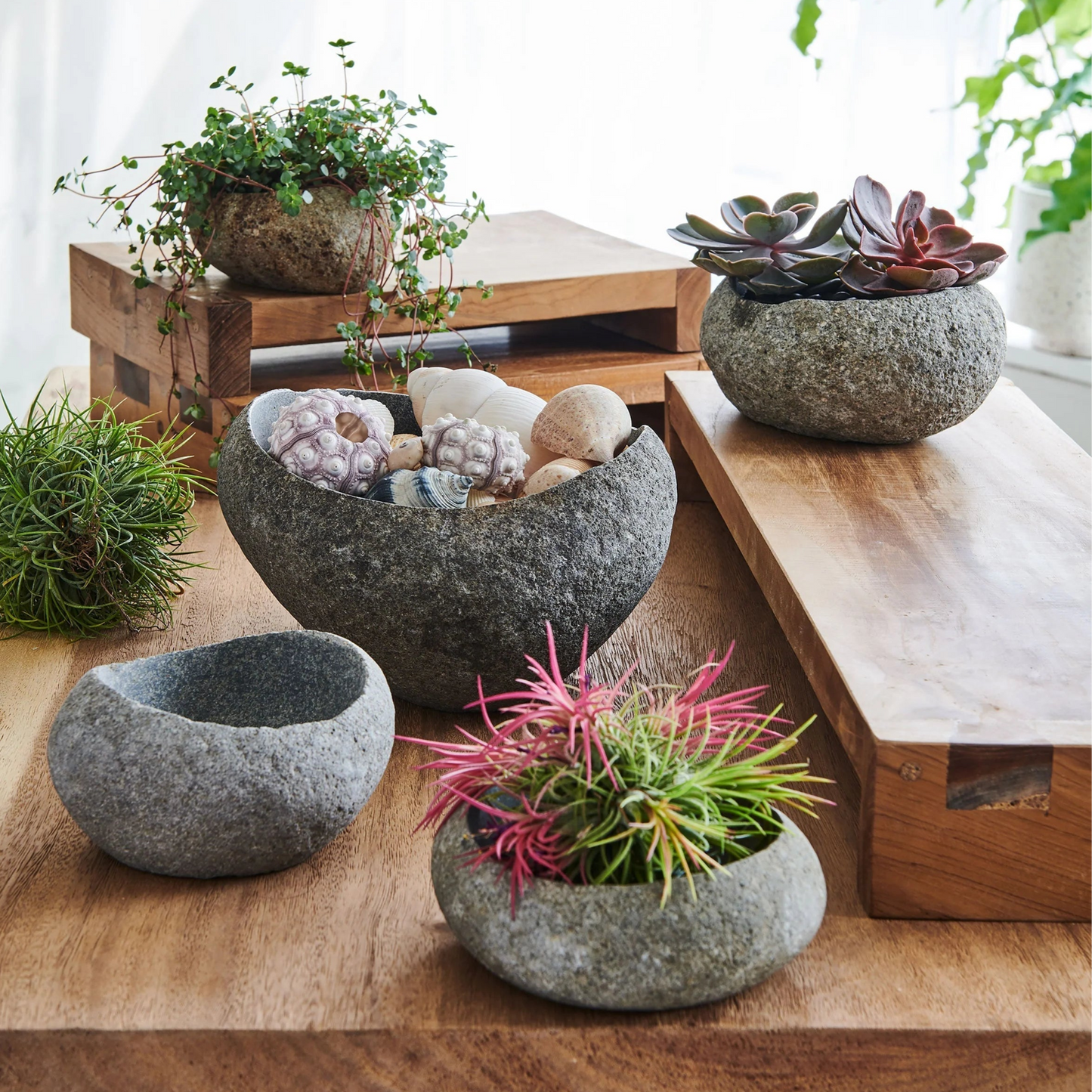 Carved Riverstone Bowl