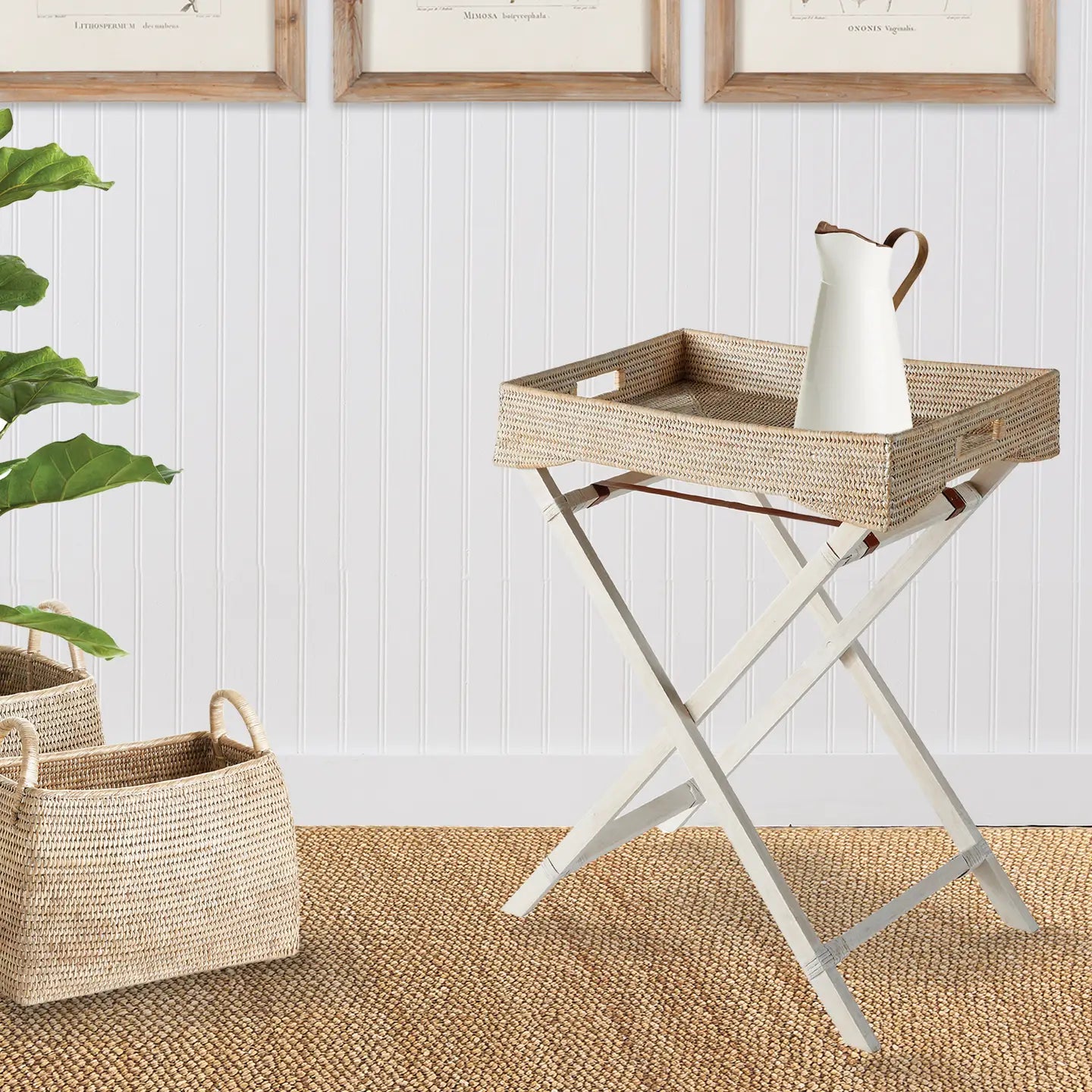 Burma Rattan Butler Tray