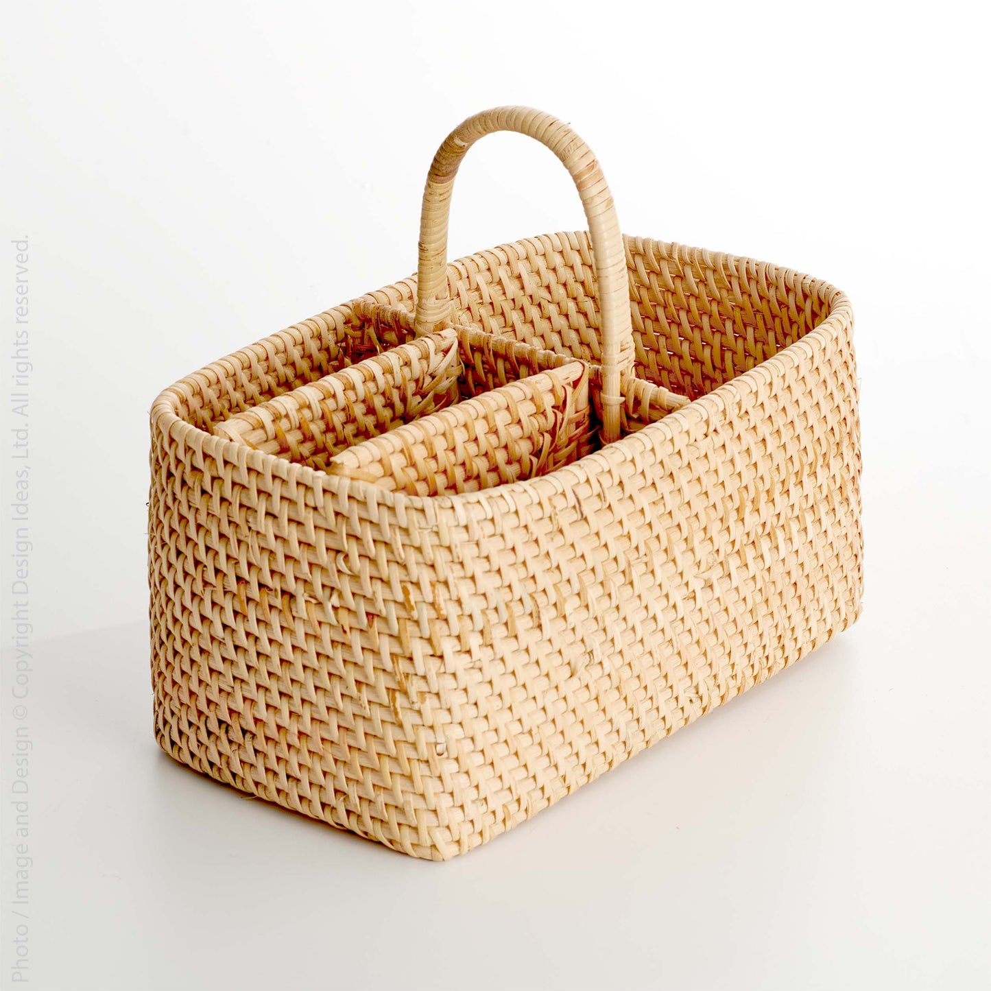 Woven Rattan Caddy