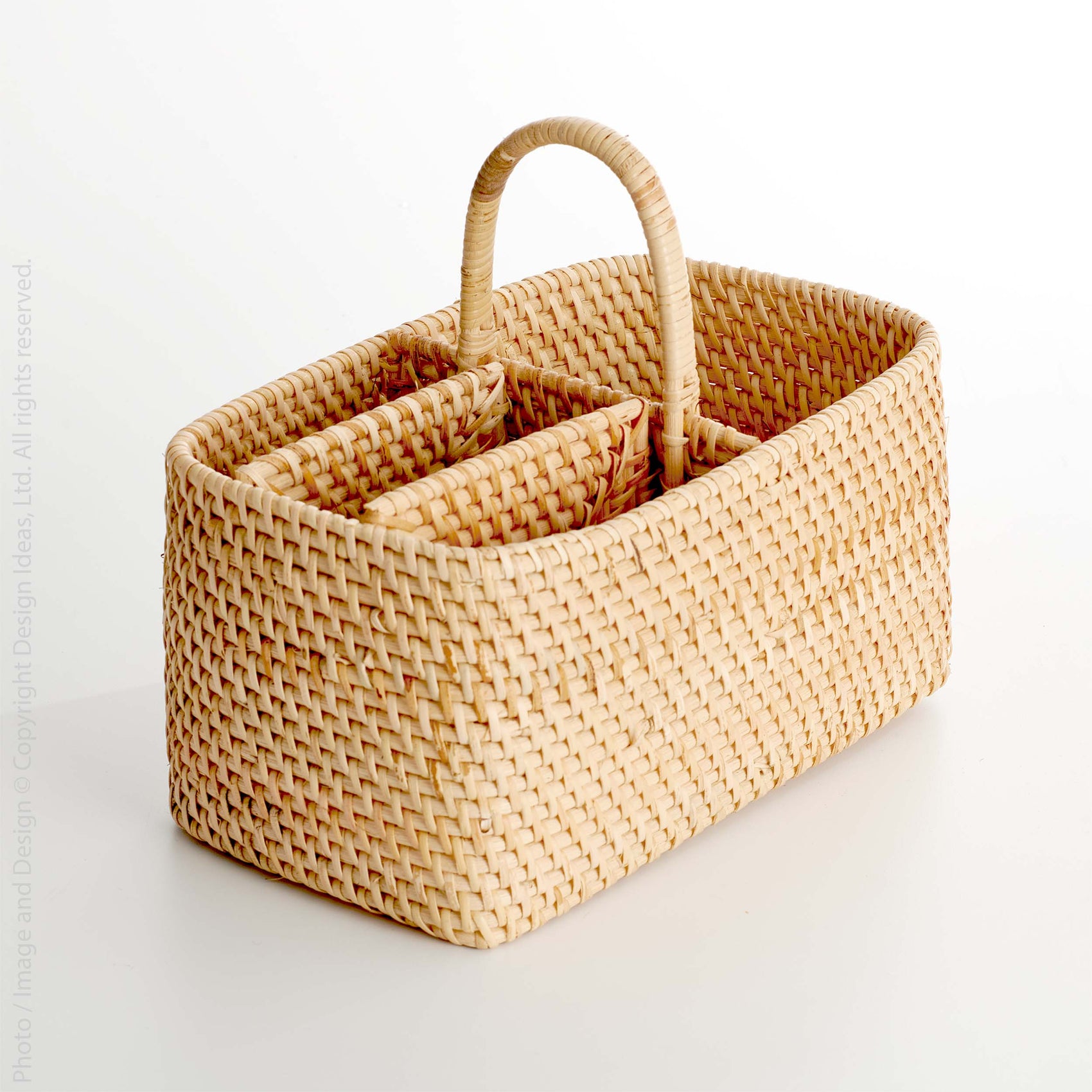 Woven Rattan Caddy