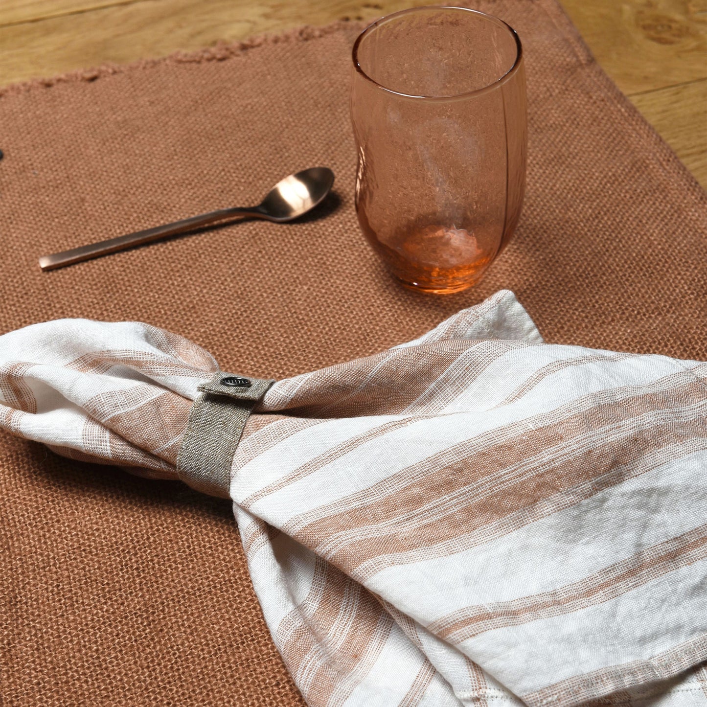 Washed Linen Raye Striped Napkins