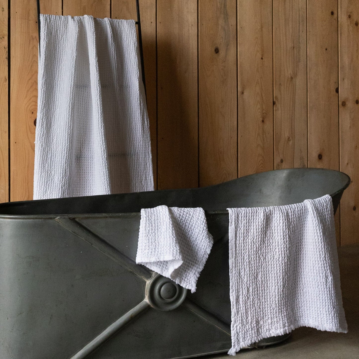 Blanc Waffle Towel