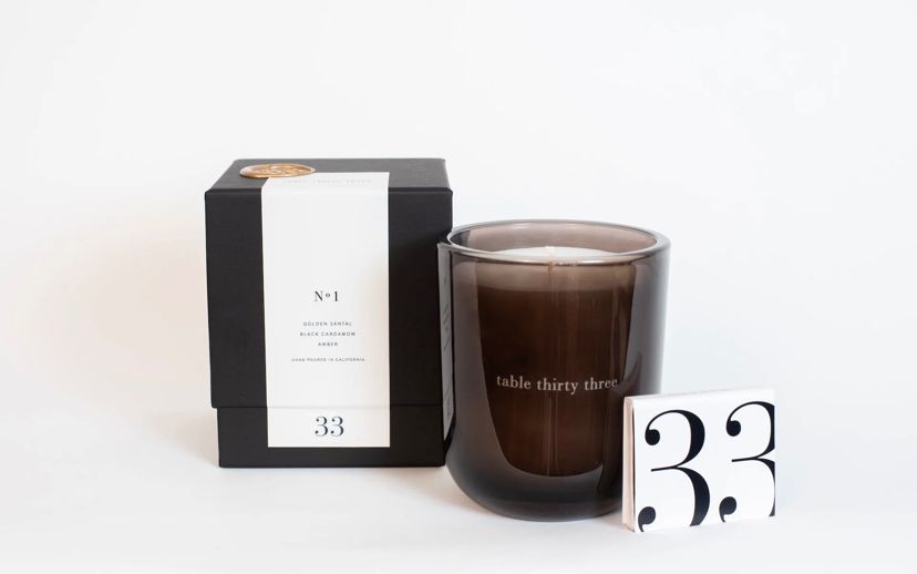 No. 1 Large Glass Candle