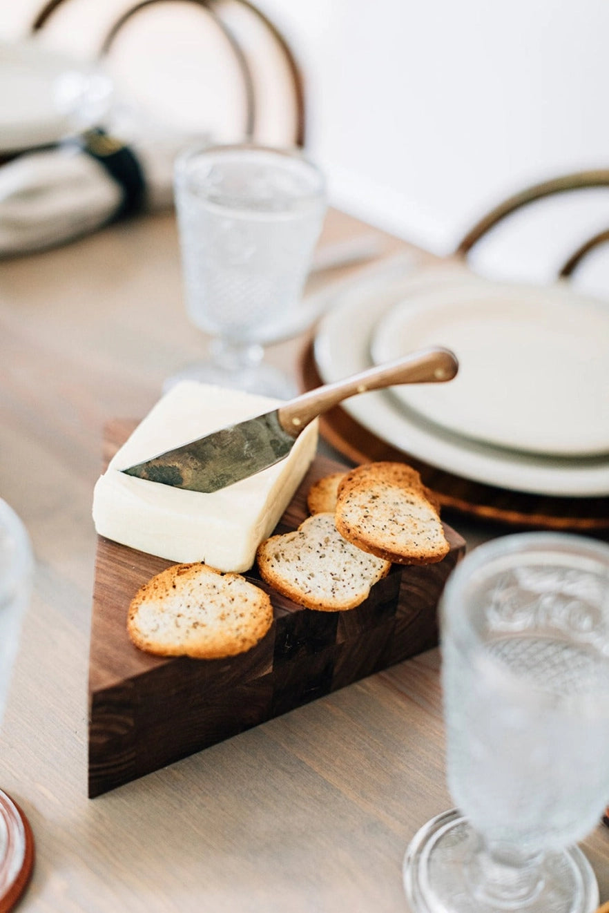 The Cheese Block with Hand Forged Spreader