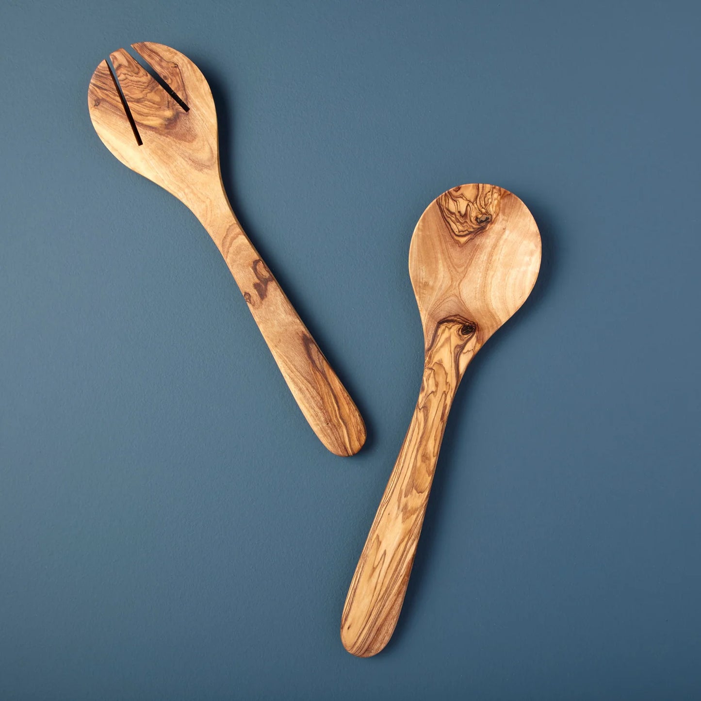 Olive Wood Round Serving Set