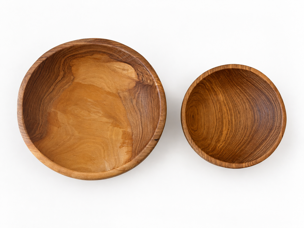 Hand Turned Teak Wood Bowl