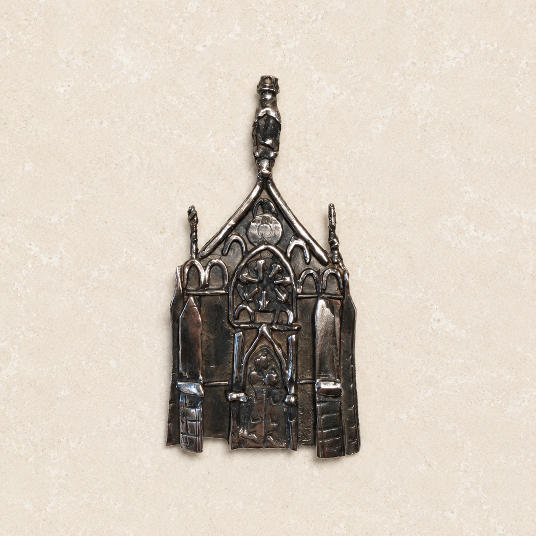 Loretto White Bronze Pin