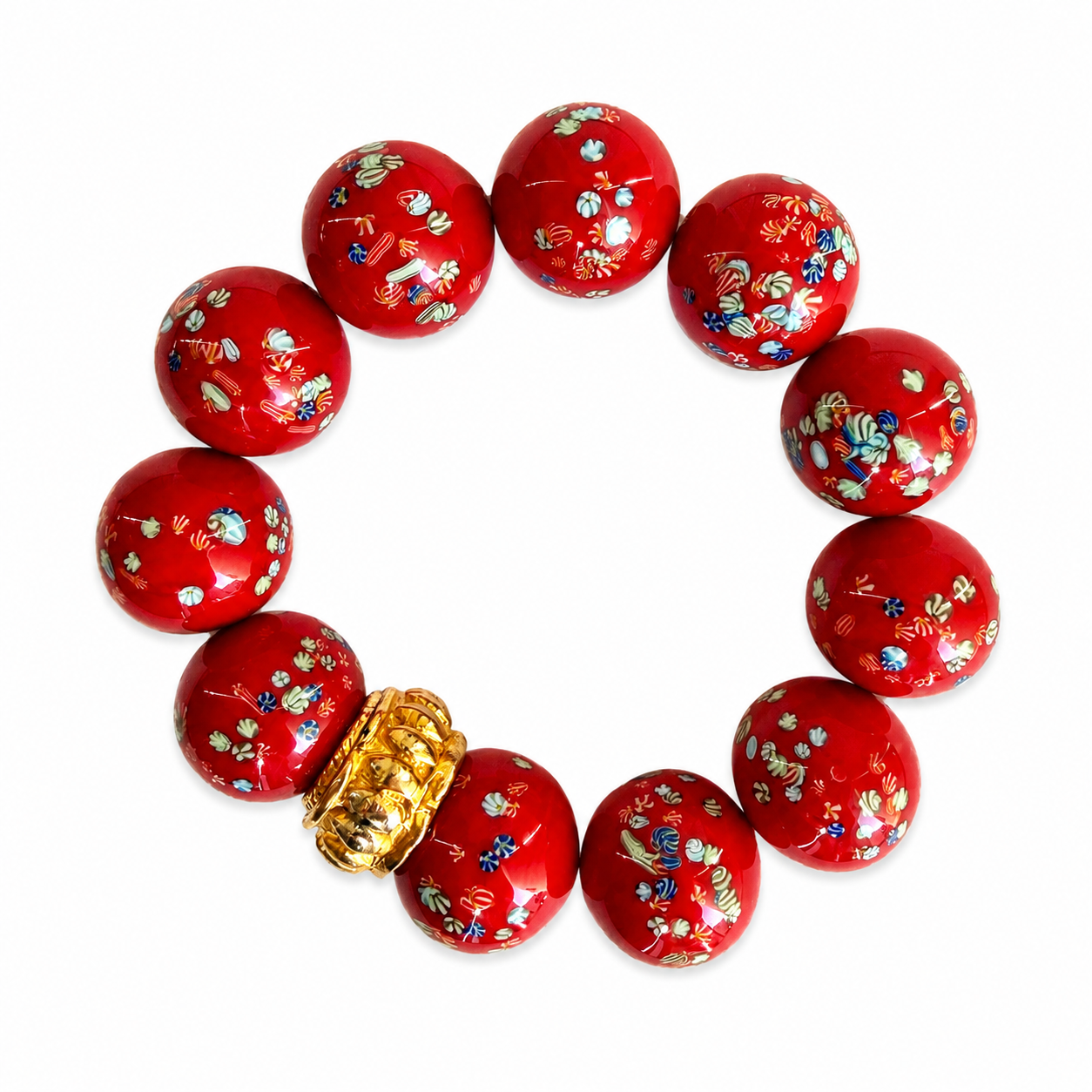 Vintage Ceramic Bead Bracelet