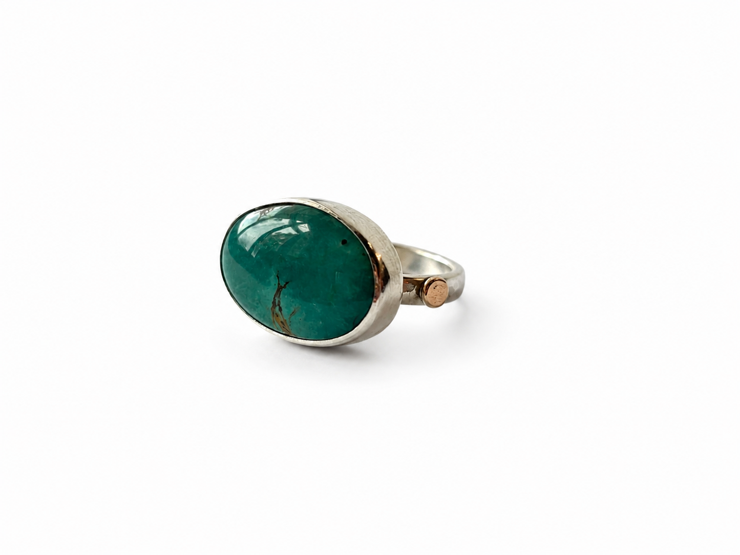Appache Nugget Oblong Turquoise Ring