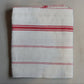 Set of 4 Vintage Red and White Striped Napkins