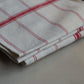 Set of 4 Vintage Red and White Striped Napkins