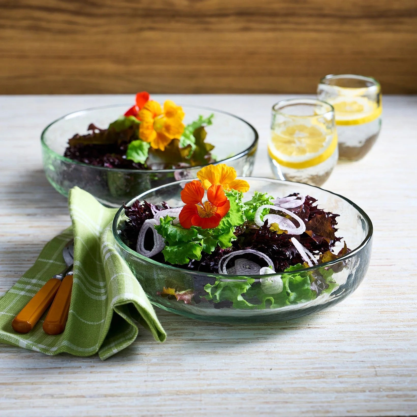 Pebbled Low Salad Bowl