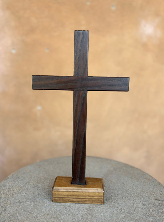 Thermory Ash & Walnut Crucifix